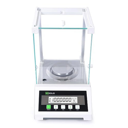 U.S. Solid 0.1 mg Analytical Balance with Automatic Internal Calibration, 220g x 0.1mg, 0.0001g Lab Science Electronic Balance, Electromagnetic Transducer - size: 220 g with Automatic Internal Calibration