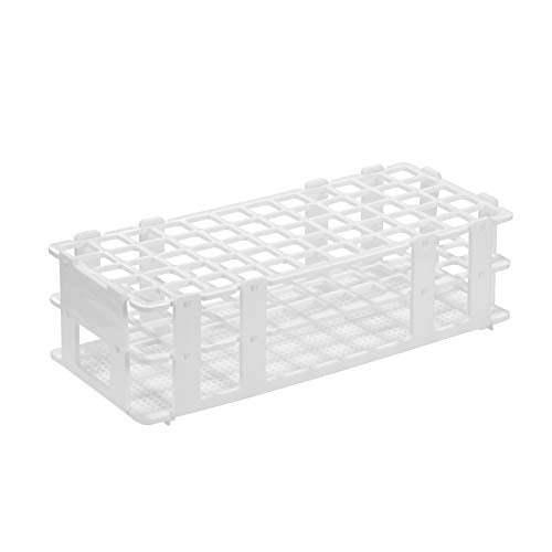 Plastic Lab Tube Rack Storage Stand Holder Detachable for 16mm ID, 60 Holes