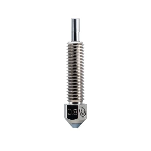Microswiss FlowTech™ CHT High Flow - CM2™ Nozzle - Equipped with CHT Technology - Multi Filament Channel Design - Copper Body, M2 Hardened High Speed Steel Tip, Long Life, Wear Resistant (.8mm) - size: .8mm