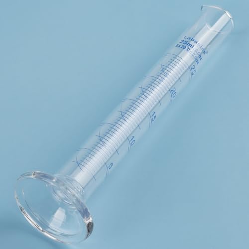 Labasics 3-Pack Borosilicate Glass 25 ml Heavy Wall Graduated Cylinder Measuring Cylinder - size: 25 ml