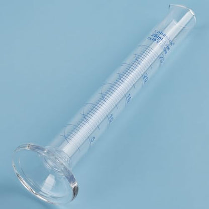 Labasics 3-Pack Borosilicate Glass 25 ml Heavy Wall Graduated Cylinder Measuring Cylinder - size: 25 ml