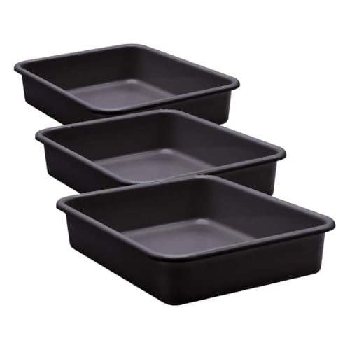 Teacher Created Resources® Black Large Plastic Letter Tray (Pack of 3) - size: 1 Count (Pack of 3)
