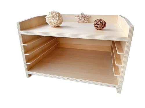 Premium Montessori Botany Puzzle Cabinet with 3 Puzzles | Tree, Flower, Leaf Kids | Science & Nature Learning Toys | MDF & Plywood Material for Classroom Homeschool Toddlers 3+