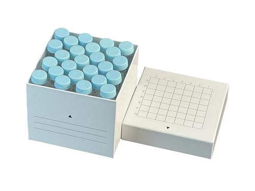 Cardboard Cryogenic Tubes Storage Boxes Cryobox and Dividers 5ML 15ml 49well Pack of 2 - size: 15ML-49 Wells