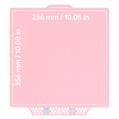 BIQU CryoGrip Pro Glacier Build Plate for Bambu-Lab 3D Printers - color: Glacier-Pink, size: 257*257MM, style: Glacier
