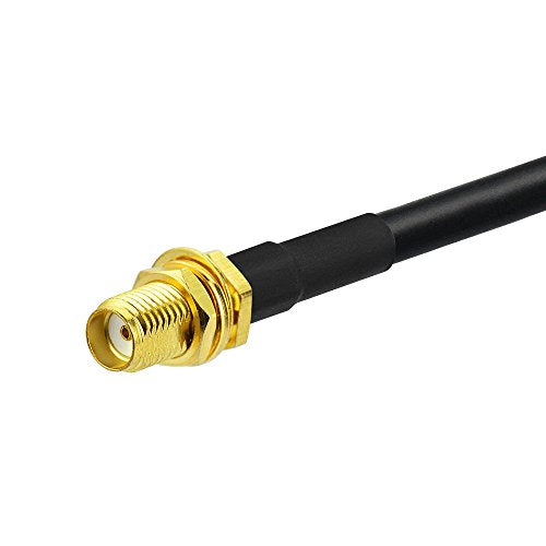 BINGFU Ham Radio Antenna Adapter SMA Female to UHF SO239 Female RG58 Coaxial Jumper Cable 30cm 12 inch for Ham Two Way Radio Walkie Talkie Wouxun Baofeng BF-F8HP UV-5R UV-82 BF-888S GT-3 - color: 1 feet / 30cm Cable, size: 1 feet / 30cm Cable