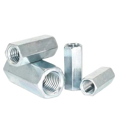 M8-1.25 x 28mm Long Rod Metric Hex Coupling Galvanized Carbon Steel Hex Threaded Rod Coupler for Furniture, Electronic, Industrial 20 Pcs - size: M8-1.25x28mm（20 Pcs）