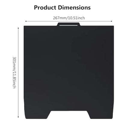 SPARKX i7 Cold Printing Build Plate Upgraded No-Heating No Glue Bed - color: Black