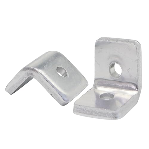 10Sets Heavy Duty 10 Series Aluminum Extrusion Profile L Brackets 1010 Aluminium Extruded Profil Esquina Corner Right Angle Brackets with Bolts Nuts for 1" x 1" Rail - 5mm THK - style: 10 sets bracket THK 5mm with m5