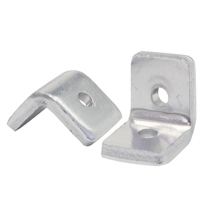 10Sets Heavy Duty 10 Series Aluminum Extrusion Profile L Brackets 1010 Aluminium Extruded Profil Esquina Corner Right Angle Brackets with Bolts Nuts for 1" x 1" Rail - 5mm THK - style: 10 sets bracket THK 5mm with m5
