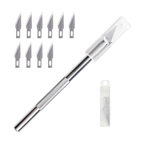 WA Portman Hobby Knife Set, 1pc Craft Precision Knife Set with 10 Blades - size: 1 Knife 10 Blades