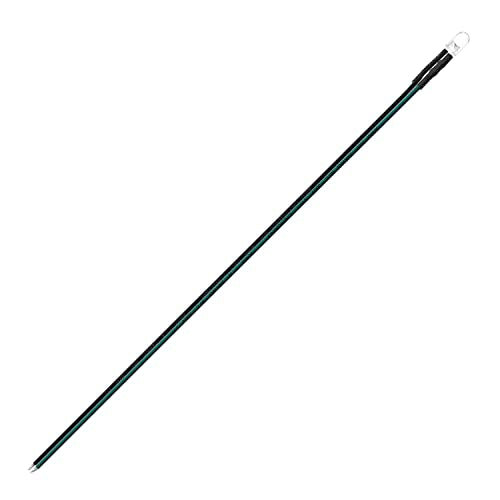 CHANZON 20 pcs Pre-Wired 5mm Green LED Diode Lights (DC 12V) - color: D) Green (20pcs)