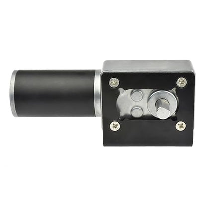 Black 31ZY Motor Mounting Bracket with Screws, Alloy Steel L-Shape Fixed Seat, DC Worm Geared Motor Holder - size: 31ZY