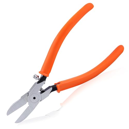 SPEEDWOX 6 Inch Precision Flush Side Cutters With Longer Cutting Edge, Ultra Sharp Wire Cutter Side-Cutting Pliers With Longer Flush Cutting Edge Flush Cut Trimmers For Cables Wires Zip Ties Model - size: 6" with 28mm longer Jaw