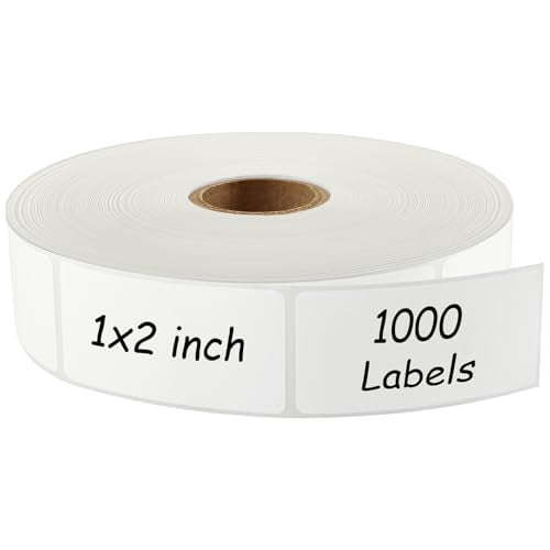 MaxGear 1000 Removable Freezer Labels 1x2 Inch
