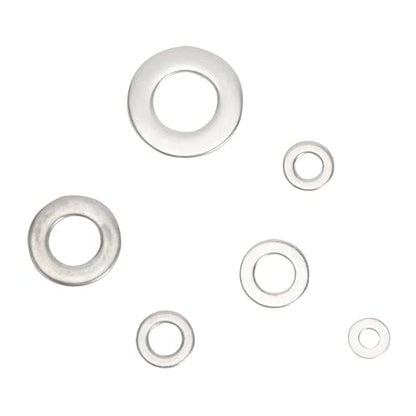 304 Stainless Steel Flat Washer Kit Bolt M4 M5 M6 M8 M10 (Boxed) 6 Sizes