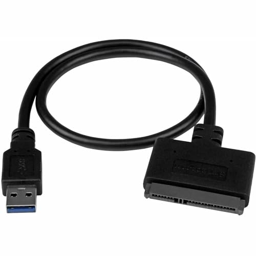 StarTech SATA to USB Adapter, USB 10Gbps, 2.5in SATA III (USB312SAT3CB) - style: USB A 10Gbps