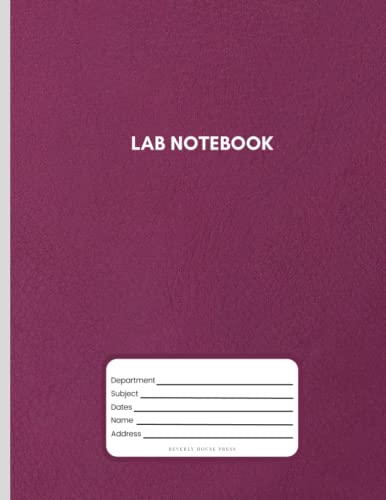 Lab Notebook: Laboratory Notebook bound with soft cover for graduate students and corporate researchers | IP compliant layout | 5x5 Quad Grid | 125 ... (Laboratory Notebooks for Modern Thinkers)