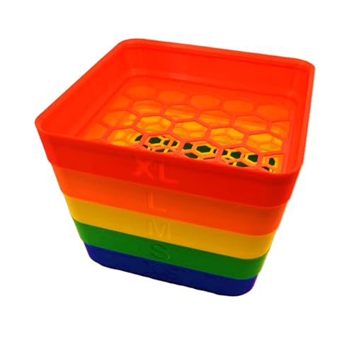 5 Tray Stackable Brick Sorter & Sifter for LEGO Bricks and Compatible Building Blocks | Stackable Sorting Tray Organizer | No Assembly | STEM Gift for Builders & Hobbyists