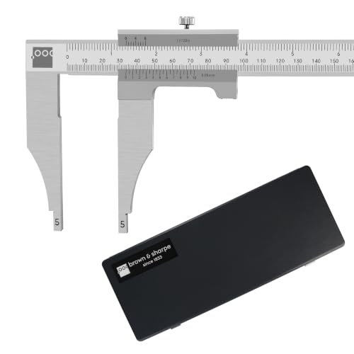 Brown & Sharpe 12 Inch Vernier Workshop Caliper, 1/128 Inch Resolution