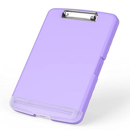Rimilak Clipboard with Storage, 8.5 x 11'' High Capacity Clip Board, Purple - color: Purple