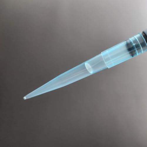 Pipette Tips 1000uL/1mL, 500 PCS Clear Blue Universal Plastic Pipettor Tips