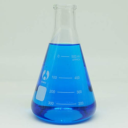 500ml Narrow Mouth Graduated Erlenmeyer Flasks 1 Pack - size: 500ml