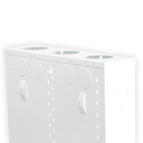 Legrand - OnQ 14 Inch Structured Wiring Enclosure with Hinged Door, Large Wire Openings & Extra Knockouts - Glossy White, EN1450 - size: 14 inch