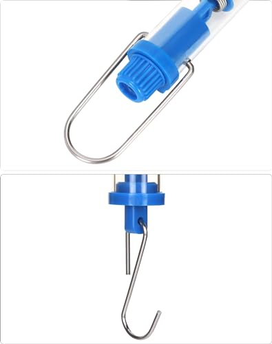 QWORK Spring Scale, 10 Pack 30N Transparent Spring Balance Hanging Tube Spring Scale