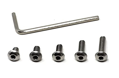 iexcell 100 Pcs M5 x 8/10/12/16/20 Stainless Steel 304 Hex Socket Button Head Cap Screws Bolts Assortment Kit - size: M5 x 8/10/12/16/20mm