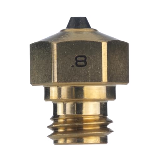 Diamondback MK10 PTFE Tube Compatible 3D Printer Nozzle, Diamond Tip, 0.8mm - size: 0.8mm