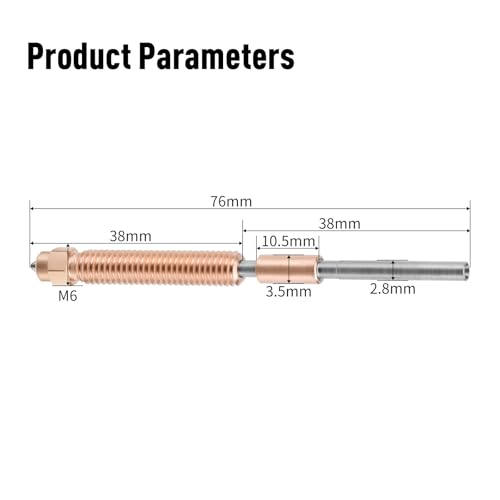 K2 Plus Nozzles 0.2mm* 0.4mm*0.6mm 3PCS, Unicorn K2 Quick-Swap Nozzles with Titanium Alloy Heat Break, Copper Alloy and Hardened Steel Nozzle, High Flow Nozzles Kit for K2 Plus 3D Printer