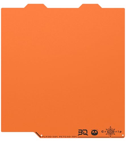 BIQU Cryogrip Pro Frostbite Matte Orange Cold Build Plate for Bambu-Lab A1 Mini 3D Printer 184x184MM Double-Sided Upgrade Room Temperature Print Removable Surface Platform - color: Frostbite-Orange, size: A1 Mini