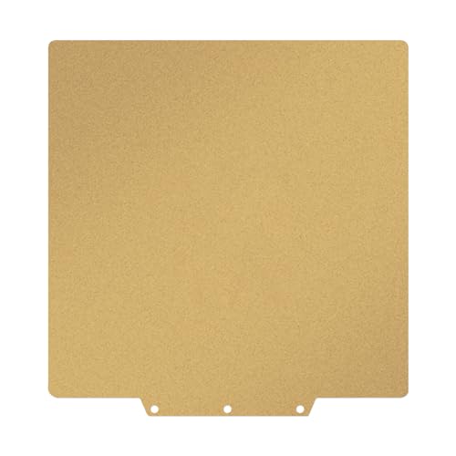 Gold PEI Build Plate for Adventurer AD5X/5M/5M Pro, Textured PEI Spring Steel Flexible Platform Heated Bed for Neptune 3 Pro/4, Kobra, Ender 3/3 Pro/3S1/3v2, CR 20/CR 20 Pro, Ender 5/5 Pro - size: 235x235mm