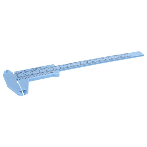 Utoolmart Vernier Caliper 150mm / 5.9-inch Plastic Measuring Tool for Precision Measurements Outside Inside Depth (Blue 1 Pcs - size: 150mm Blue