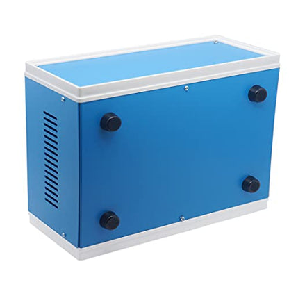 Zulkit Electronic Enclosures Blue Metal Enclosure Project Case DIY Box Junction Case Enclosure Preventive Case (9.1" x 7.3" x 3.9") - size: 9.1" x 7.3" x 3.9"