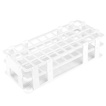 stonylab Test Tube Rack, 7.87 in 40-Place White Plastic Holder Stand Rack, 3-Tier Design and Detachable, for Laboratory Use - size: 20 mm