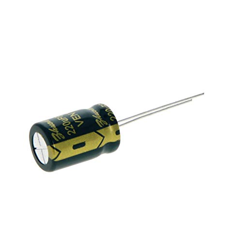 Fielect 10pcs Aluminum Radial Electrolytic Capacitor 220uF 63V Low ESR Green Life 3000H 10x16mm High Ripple Current,Low Impedance - size: 220uF 63V 10x16mm
