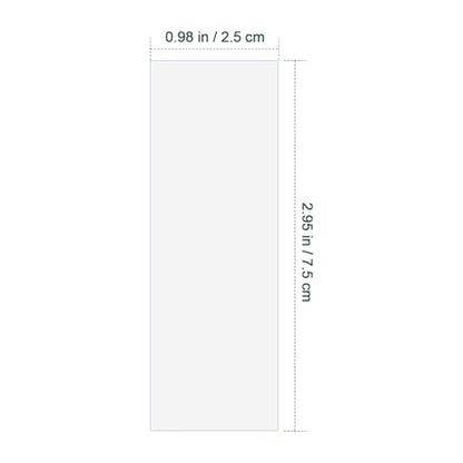 Luxshiny 100pcs Plastic Microscope Slides Kit Blank Slides 75 x 25 mm - size: 25X75mm