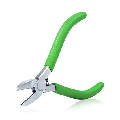 SPEEDWOX Mini Diagonal Pliers Thin Precision Wire Cutters 4-1/2 Inches Small Plastic Nippers Micro Side Cutters Fine Side Cutting Pliers Professional Jewelry Making Tool Beading Hobby Craft DIY - style: Diagonal Clamp