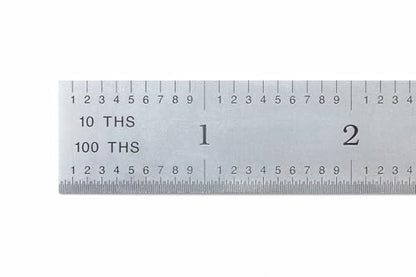 PEC Tools 24"/600mm Steel Rule, Slim & Flexible, Made in USA - color: Flexible, size: 24"/600mm