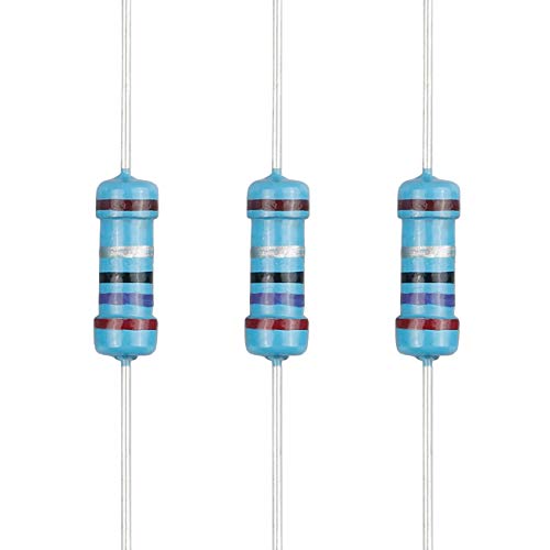 100pcs 2.7 ohm Resistor 1/2w (0.5Watt) ±1% Tolerance Metal Film Fixed Resistor, Multiple Values of Resistance Optional - size: [E5P001] 2.7 ohm