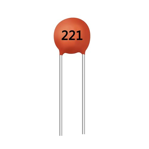 100pcs 220pF Ceramic Disc Capacitor, 221 0.22nF DIP Component - style: 100pcs 220pf 0.22nf