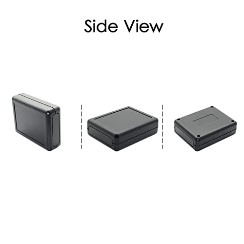 LeMotech 5 Pieces ABS Plastic Electrical Project Case Power Junction Box, Project Box Black 3.5 x 2.8 x 1.1 inch (90 x 70 x 28 mm) - size: 3.5" x 2.8" x 1.1"(5pc)