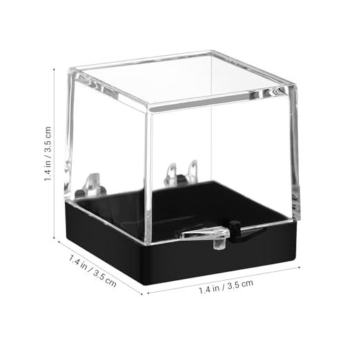 Mineral Specimen Storage Boxes 24-Pack Clear Plastic Display Cases 2.75X1.37X1.37In Rock Collection Organizer for Collectibles and Crystal Display