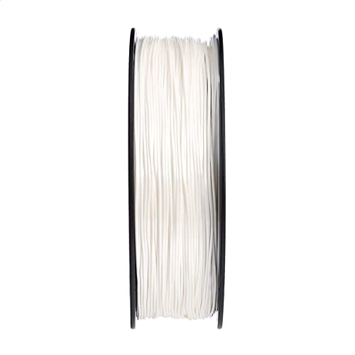 Amazon Basics Silk PLA 3D Printer Filament, 1.75mm, White, 1 kg Spool (2.2 lbs), No Clogging, Odourless, for FDM 3D Printers - color: White