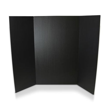 Flipside Products 36” x 48” Project Boards for Presentations, Science Fair, School Projects, Event Displays and Trifold Picture Board, Proudly Made in USA - Black - 4 Pack - color: Black, size: 4 Pack