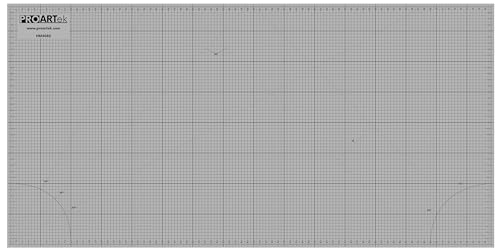 Proartek PK00079 Professional Cutting Mat, HM4080, 40 x 80 Inches; Self-Healing, Double-Sided Blue/Gray Mat for Quilting, Sewing, Hobbies & Crafting - size: 80"L x 40"W