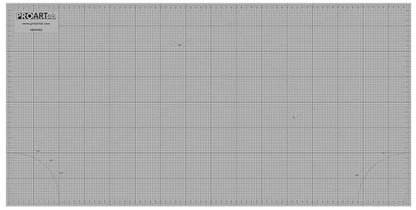 Proartek PK00079 Professional Cutting Mat, HM4080, 40 x 80 Inches; Self-Healing, Double-Sided Blue/Gray Mat for Quilting, Sewing, Hobbies & Crafting - size: 80"L x 40"W