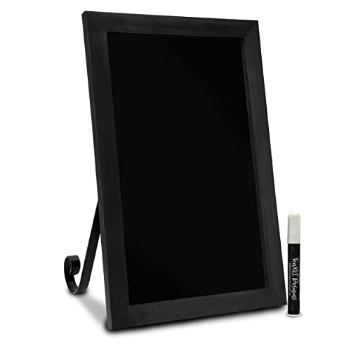 11"x17" Tabletop Chalkboard Sign with Stand - Black - color: Black, size: 11"W x 17"H